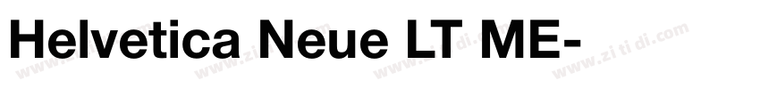 Helvetica Neue LT ME字体转换